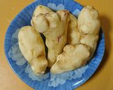 ふわふわ菊芋ほたる揚げ作り方1写真