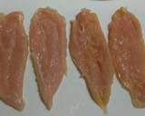 鶏ささみ肉の梅チーズ大葉巻き蒸し作り方2写真