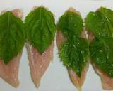 鶏ささみ肉の梅チーズ大葉巻き蒸し作り方3写真