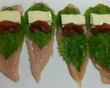 鶏ささみ肉の梅チーズ大葉巻き蒸し作り方5写真
