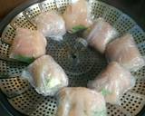 鶏ささみ肉の梅チーズ大葉巻き蒸し作り方8写真
