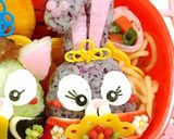 ジェラトーニ&ステラルーひな祭りキャラ弁作り方4写真