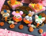 ジェラトーニ&ステラルーひな祭りキャラ弁作り方6写真