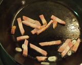 厚切りベーコンとほうれん草パスタ作り方4写真