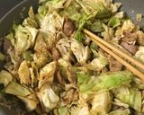 キャベツと豚肉の味噌炒め作り方4写真