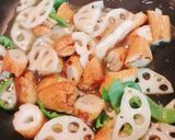 ごぼう天とレンコンの甘酢炒め作り方5写真