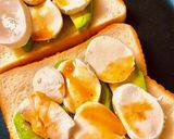 モッツアレラ＆アボカドトマトホットサンド作り方3写真