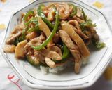 家中華！細切り肉丼作り方1写真