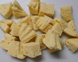 固い蒸しパンで☆きなこバターラスク作り方1写真