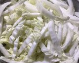 塩もみ白菜とひき肉のご飯のお供作り方1写真