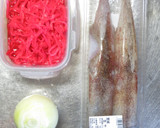 いかと玉ねぎと紅ショウガの美味かき揚げ作り方1写真