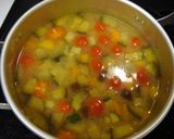 【汁】ビタミンカラー！夏野菜のお味噌汁作り方4写真