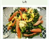 ウインナーとほうれん草の玉子炒め作り方5写真