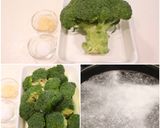 簡単 ブロッコリー 茹で方 ニンニク風味作り方1写真