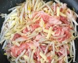 ＊豚こまもやしチーズお焼き＊小麦粉卵不要作り方3写真