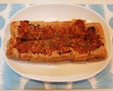 栃尾のあぶら揚げ 甘辛ネギ味噌焼き作り方3写真