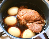味ぽんとほうじ茶で⭐️簡単さっぱり煮豚作り方5写真