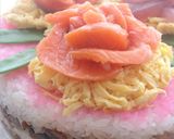 食卓に花を＊ケーキ散らし寿司作り方5写真