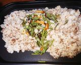 ホットプレートで簡単山菜ビビンバ作り方6写真
