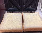 ♡おいしー！ハムチーズホットサンド♡作り方4写真
