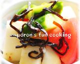 トマト・胡瓜・長芋のわさび塩昆布和え作り方6写真
