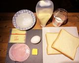 ハムとチーズの簡単フレンチトースト✧*作り方1写真