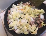 簡単節約！豚ミンチと白菜のとろとろ丼♡作り方4写真