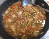 簡単節約！豚ミンチと白菜のとろとろ丼♡作り方6写真