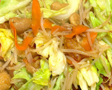 油不使用の甘酢鶏皮と野菜炒め作り方7写真