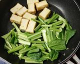 小松菜と厚揚げ炒めポン酢かけ作り方3写真