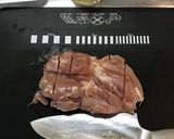 大葉を添えた鶏腿の照り焼き作り方5写真