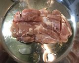 大葉を添えた鶏腿の照り焼き作り方8写真
