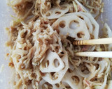 簡単＊切り干し大根とれんこんの胡麻和え作り方3写真