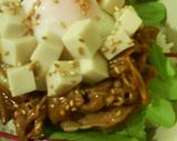 ランチに☆サイコロ胡麻豆腐&豚キムチ丼作り方5写真