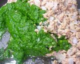 ひき肉とほうれん草とひよこ豆のカレー作り方2写真