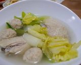 鶏団子と手羽元の白菜スープ作り方8写真