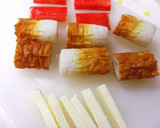 美味い♪ちくわとかにかまのマヨチーズ焼き作り方1写真