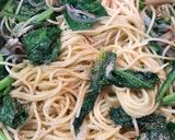 舞茸とほうれん草のパスタ、バター醤油味作り方13写真