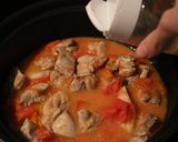 簡単！鶏肉のトマト煮★突然のマンゴー作り方10写真