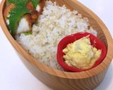 2月25日 メンチカツ弁当 詰め方作り方2写真