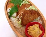 2月25日 メンチカツ弁当 詰め方作り方5写真