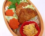 2月25日 メンチカツ弁当 詰め方作り方7写真