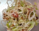 簡単副菜♪長ネギとちくわの梅和え作り方2写真