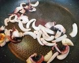 豆苗とイカの和風ペペロンチーノ風作り方4写真