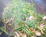 豆苗とイカの和風ペペロンチーノ風作り方7写真