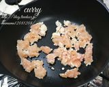 ごぼうと鶏そぼろのカレー炒め。作り方2写真