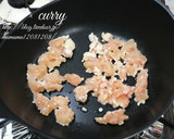 ごぼうと鶏そぼろのカレー炒め。作り方2写真