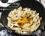 ごぼうと鶏そぼろのカレー炒め。作り方4写真