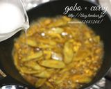 ごぼうと鶏そぼろのカレー炒め。作り方5写真