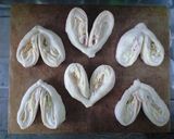 ハート型のハムマヨ＆ハムチーズロール♡作り方8写真